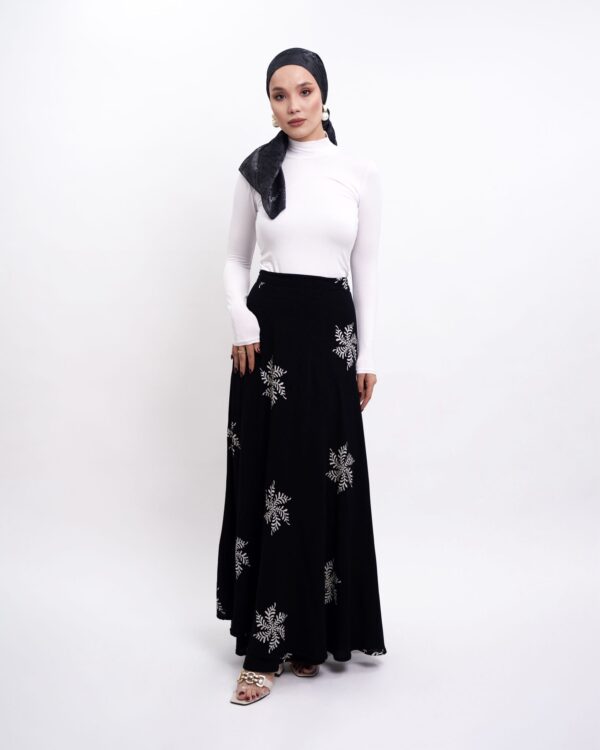 her beden uyumlu çiçek desenli etek - Görsel 2