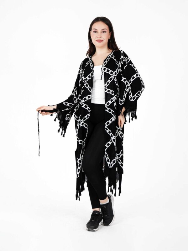 Unytekstil açık zincir model kaftan